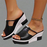 Voltruna | Premium Orthopädische Sandalen mit Absatz für maximalen Komfort – Schwarz
