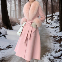 Phanie | Eleganter Warmer Wintermantel – Rosa
