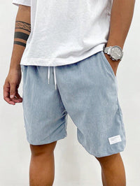 Herren Relaxed Fit Freizeit Kurze Shorts – Hellblau