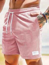 Herren Relaxed Fit Freizeit Kurze Shorts – Rosa