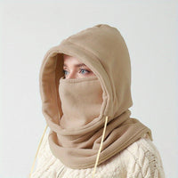 Leyelora | Winter Balaclava – Hooded Scarf für Damen & Herren – Khaki