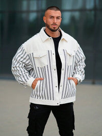 Reithirae | Herren Outdoor Jacke mit Karo- und Streifenmuster – Mehrfarbig