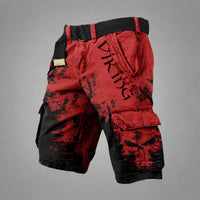 Leon | Premium-Shorts für Abenteurer – Rot Schwarz