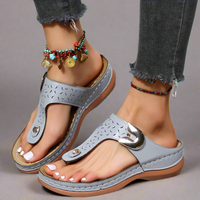 Jutelen | Premium Orthopädische Keil-Sandalen für den Sommer – Grau
