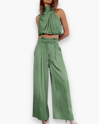 Damen Eleganter Jumpsuit | Festlich Sommer Jumpsuit – Hellgrün