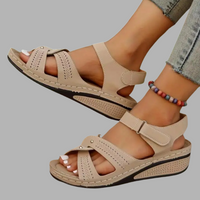 Nadja | Komfortable Orthopädische Plateau-Schuhe – Beige