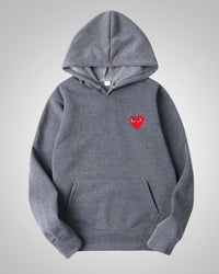Theresa | Damen Bequemer Baumwoll Hoodie – Grau