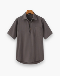 Herren Lässiges Polo Shirt | Bequemes Poloshirt – Grau