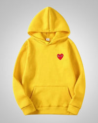 Theresa | Damen Bequemer Baumwoll Hoodie – Gelb