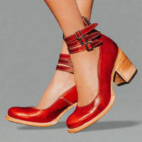 Dagny | Elegante und Bequeme Ankle Stiefel – Rot