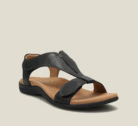 Amalia | Bequeme orthopädische Sandalen für Damen – Schwarz