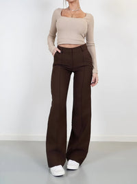 Samy - Modische weite Hosen – Braun
