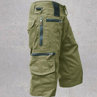 Herren Mehrere Taschen Kurze Hosen – Grün
