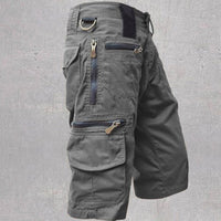 Herren Mehrere Taschen Kurze Hosen – Grau