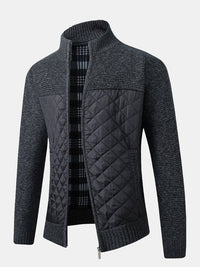 Aries | Moderne und stilvolle Jacke für Herren mit Stehkragen und Seitentaschen – Noir