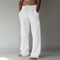 Daxter | Herren Stilvoll Sommerhose | Leicht – Weiß