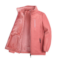 Kondra | Leichte Damen-Zip-Jacke, perfekt für draußen, Fleece-Weste – Lichtroze