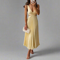 Gabriela | Leichtes Premium-Maxikleid für elegante Sommermomente – Gelb