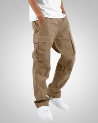 Henry | Herren Lässige Funktionale Cargohose – Braun