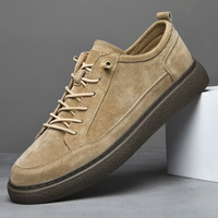 GERO - WILDLEDER-SCHUHE MIT DICKER SOHLE – Camel