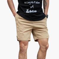 Herren Badeshorts mit Seitentaschen und elastischem Bund – Braun
