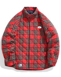 Gerald® | Vintage Baumwoll gepolsterte Jacke – Rot