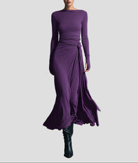 Merly™ - Elegantes Kleid mit Formender Wirkung – Lila