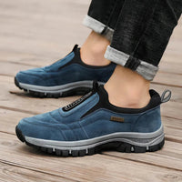 Michael | Herren Slip-On Outdoor Schuhe Komfort Aktiv Modern Leicht – Blau