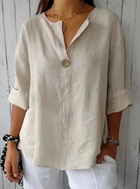 Nona – Die Perfekte Bluse für Jeden Tag – Beige