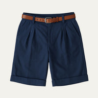 Oliver | Aufgeschlagener Saum Knielang Chinoshorts – Blau
