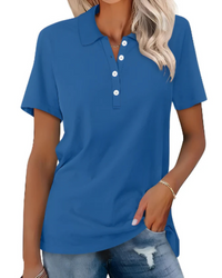 Heidi-Mode | Klassische Poloshirt für Damen – Blau