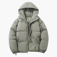 Lara | Gefütterte Winterjacke mit Kapuze – Hellgrau