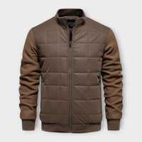 Stratos - Stilvolle Hybrid-Jacke – Kaffee