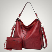 Allison | Damen Schicker Vielseitiger Leder Tasche – Rot 1