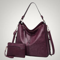 Allison | Damen Schicker Vielseitiger Leder Tasche – Lila 1