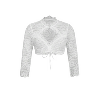 Berenice - Elegante Bluse für das Oktoberfest – Weiß