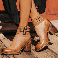 HENRIETTA - SCHUHE MIT ABSATZ AUS VINTAGE-LEDER – Braun