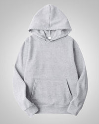 Aiden | Herren Lässiger Oversized Pullover mit Kapuze – Hellgrau
