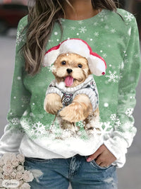 Holly - Niedlicher Merry Pup Pullover – Hellgrün