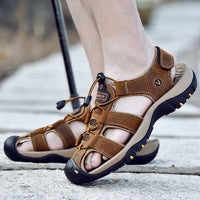 Trekkingsandalen für Herren - Bequeme Sommersandalen für breite Füße – Braun2