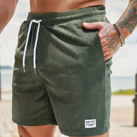 Joshua | Herren Legere strukturierte Shorts – Grün