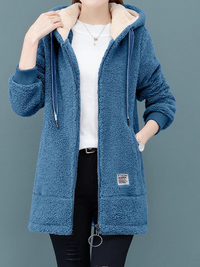 Leythria | Flauschiger Kuschel-Sweater – Blau – Blau