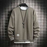 JAKOB - DOPPELSCHICHTIGER PULLOVER – Grün