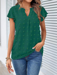 Kiera - Bluse mit V-Ausschnitt – Grün