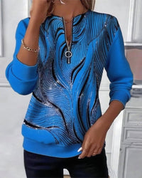 Clara | Damen Pullover casual stilvoll & modern – Blau
