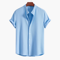 Hemd mit Stehkragen für Herren - Slim Fit, Elegant & Modern – Hellblau