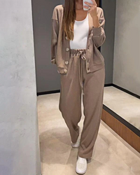 Noe Set – Eleganz und Komfort in Einem – Braun