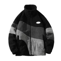 Herren Klassische Fleecejacke | Stehkragen – Schwarz
