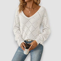 Ruby | Langarmpullover – Weiß