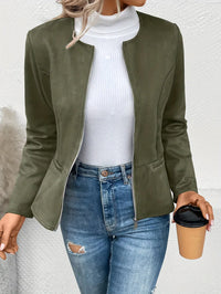 EDELMIRA - JACKE MIT REISSVERSCHLUSS – Militärgrün